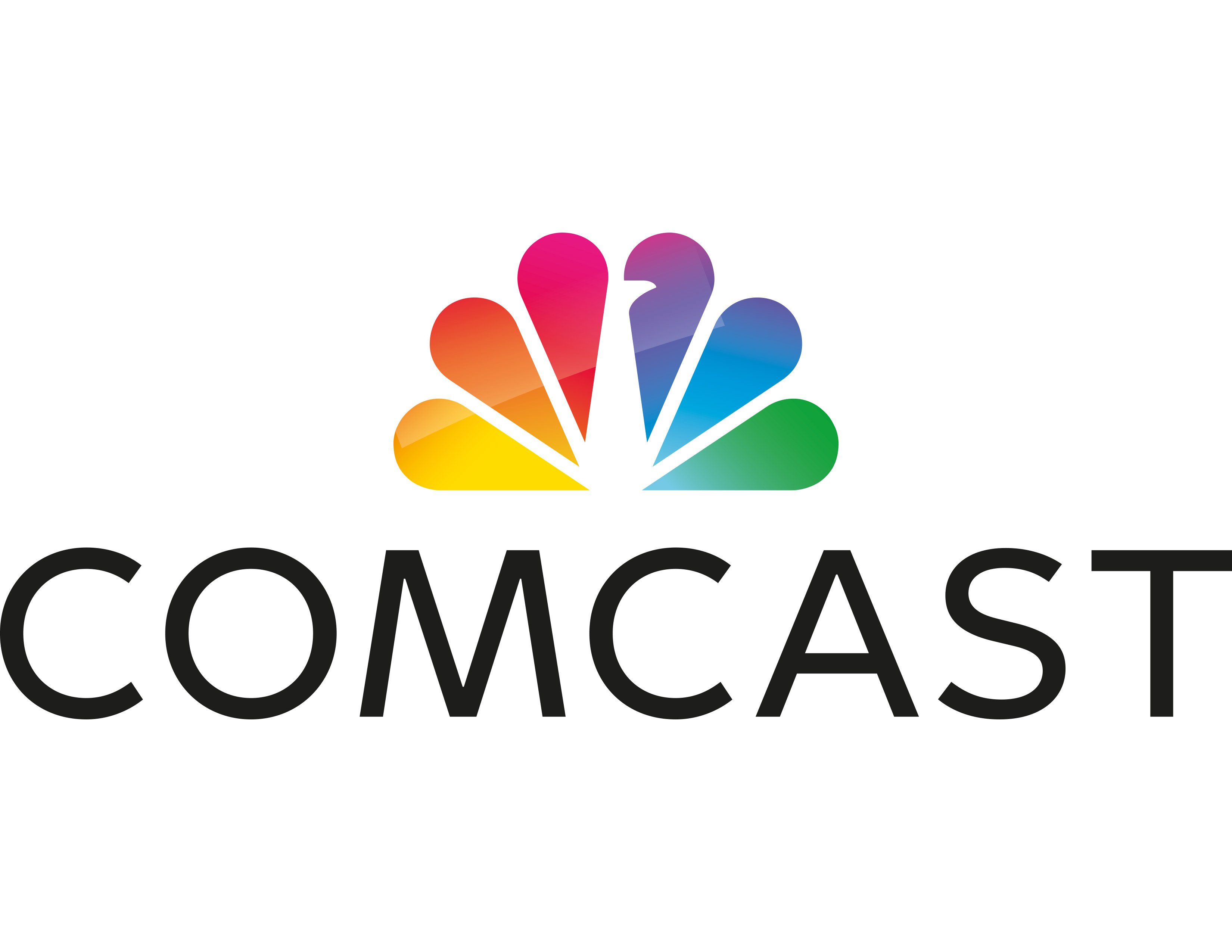 Comcast logo and NBCUniversal headquarters as company announces spinoff of media assets into separate public company June 2026
