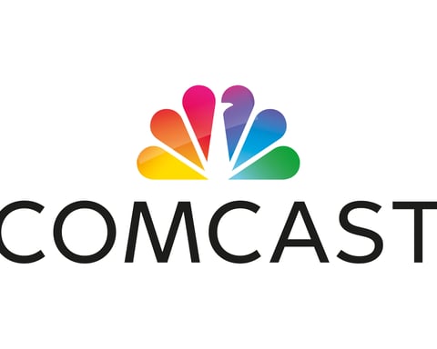 Comcast logo and NBCUniversal headquarters as company announces spinoff of media assets into separate public company June 2026