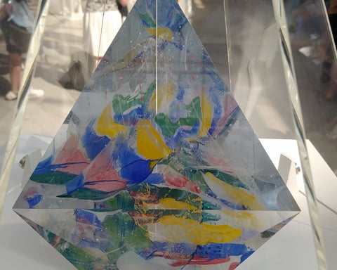 Cristal d'Annecy award trophy, the top prize at the Annecy International Animation Film Festival