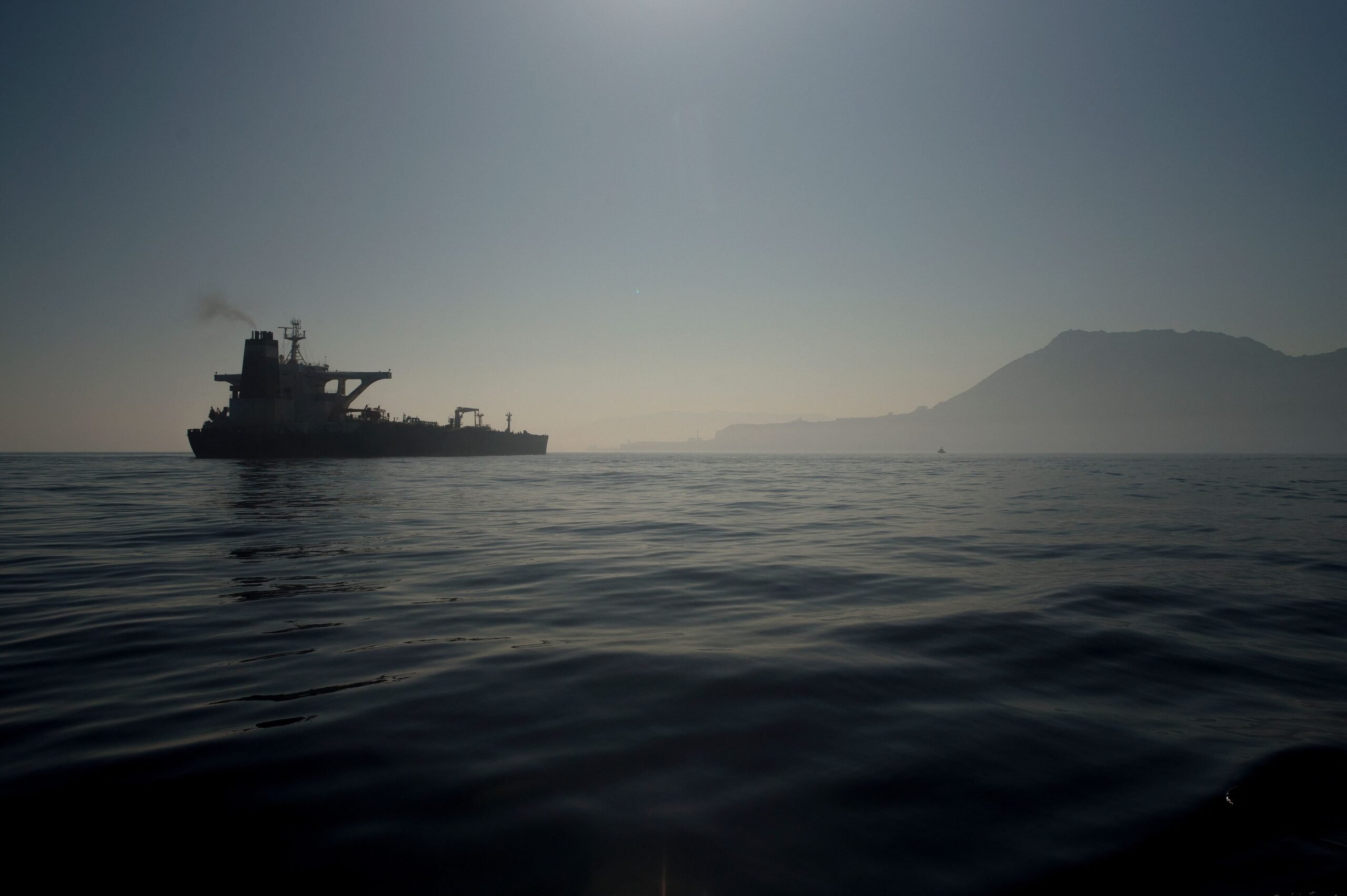 A crude oil tanker transiting the Strait of Hormuz amid ongoing shipping disruptions in 2026