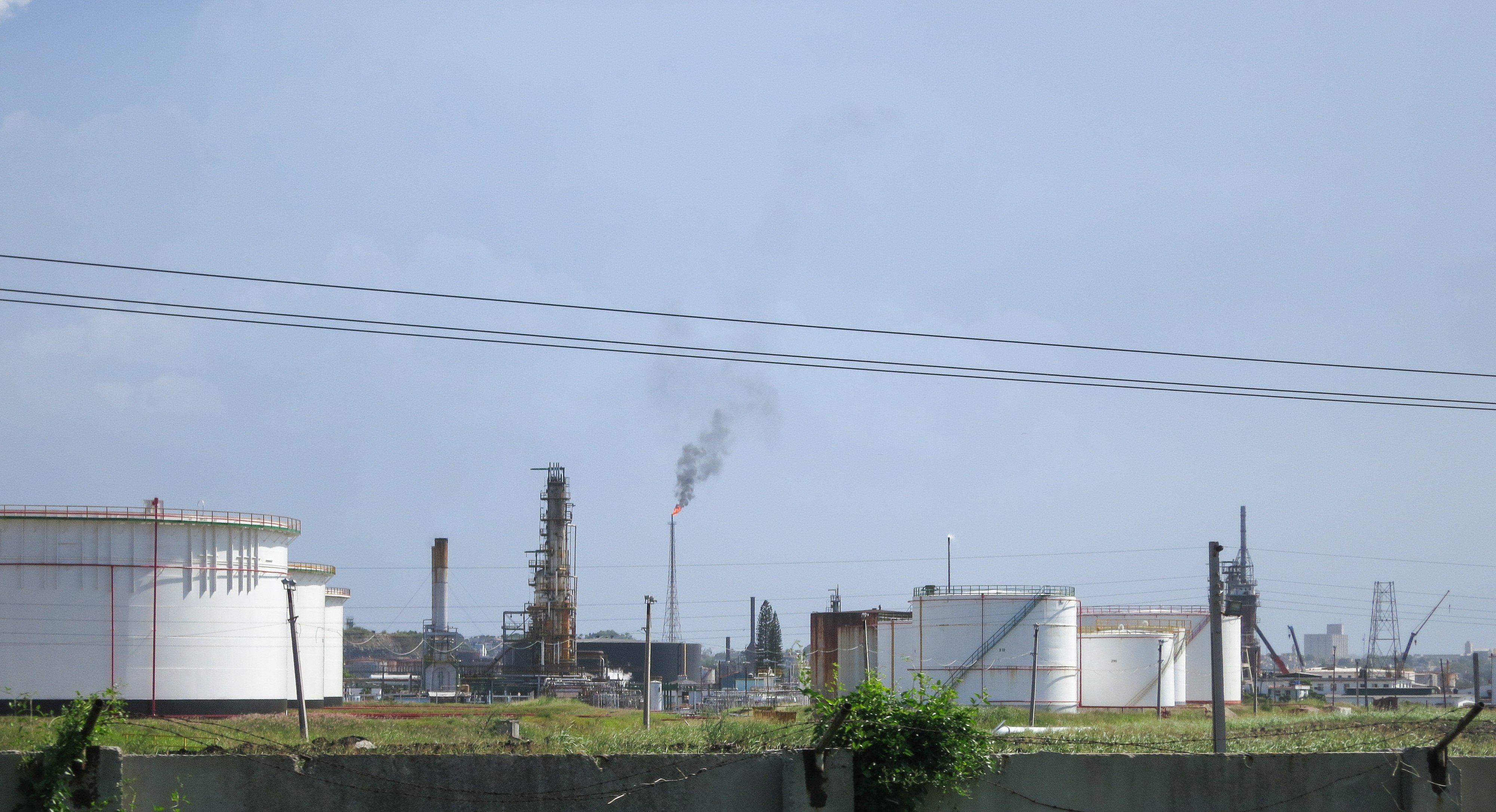 An oil refinery in Cuba, where the state company Cupet was placed under US sanctions