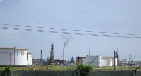 An oil refinery in Cuba, where the state company Cupet was placed under US sanctions