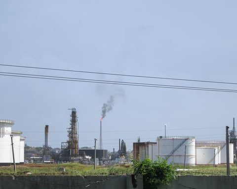 An oil refinery in Cuba, where the state company Cupet was placed under US sanctions