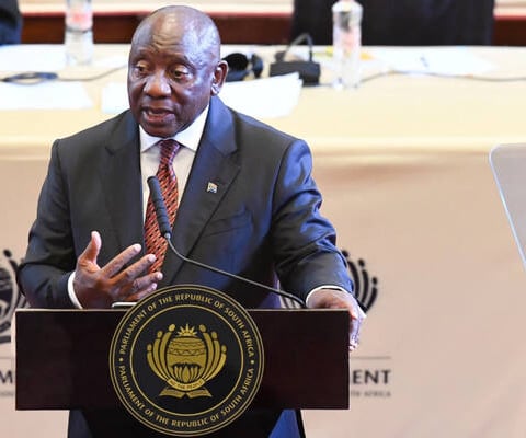 South African President Cyril Ramaphosa
