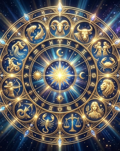 Daily Horoscope Today 22 June 2026 zodiac wheel Libra Moon astrology forecast