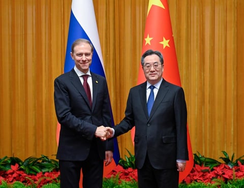 Denis Manturov Russian First Deputy Prime Minister in Beijing China May 2026