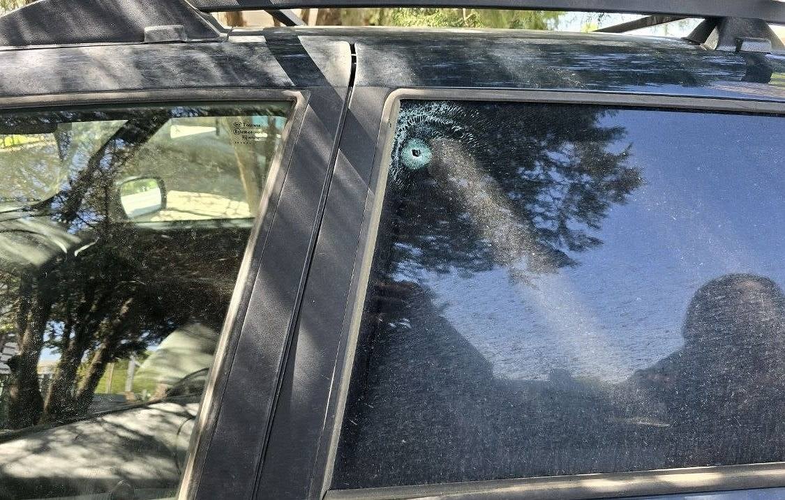 A vehicle struck by a Ukrainian drone in a frontline zone, Zaporozhye region, May 2026