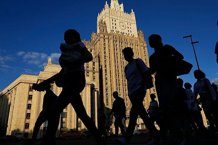 French German British ambassadors leave Russia Foreign Ministry Moscow after meeting Mikhail Galuzin June 2026