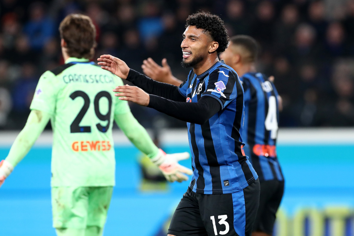 Ederson of Atalanta reacts during a Serie A match, with Manchester United agreeing a £35m deal to sign the Brazilian midfielder in summer 2026
