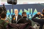 Albanian Prime Minister Edi Rama, who defended the Kushner-linked resort project, speaking at a press conference