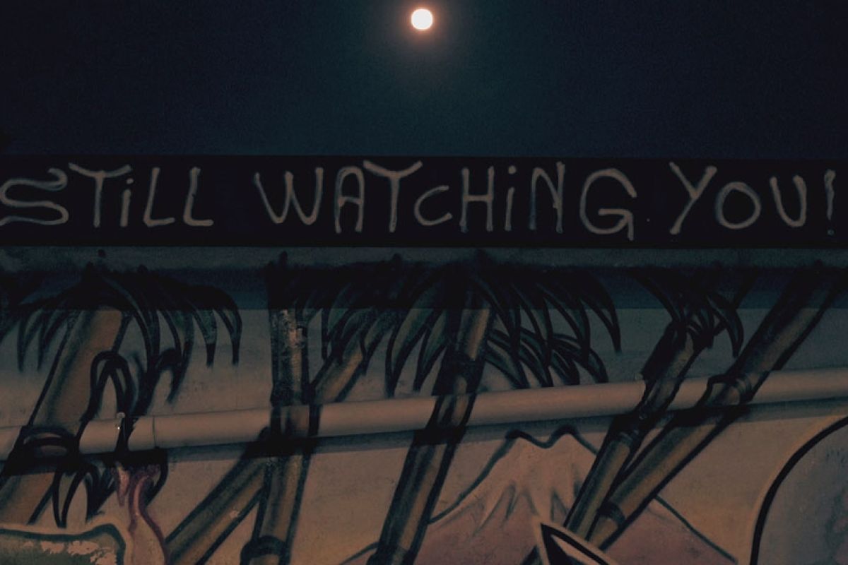 An illustration representing electronic surveillance