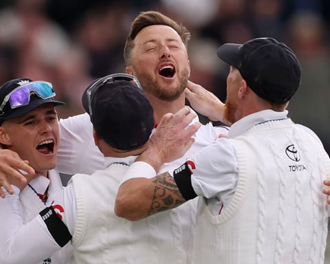 England and New Zealand players during the first Test at Lord's Cricket Ground on June 4 2026