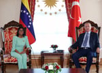 Turkish President Recep Tayyip Erdogan meets Venezuela's acting President Delcy Rodriguez in Istanbul