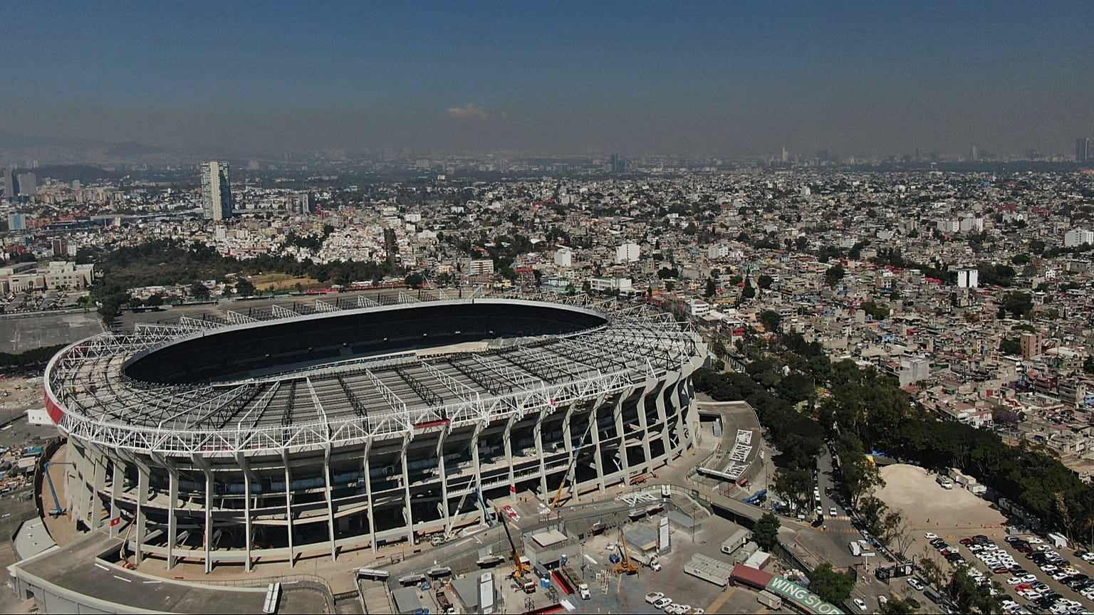 Azteca Stadium in Mexico City, host of the 2026 FIFA World Cup opening match, ahead of the tournament