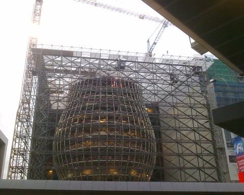 The Europa Building, seat of the European Council, in Brussels Belgium