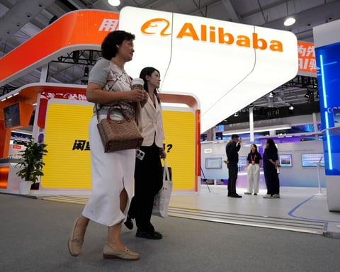 Chinese telecom signage as the US weighs barring interconnection with China Unicom, China Mobile and China Telecom