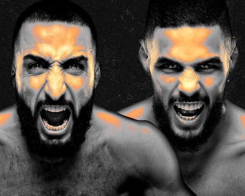 Gabriel Bonfim punches Belal Muhammad at UFC Fight Night Vegas 118 June 2026