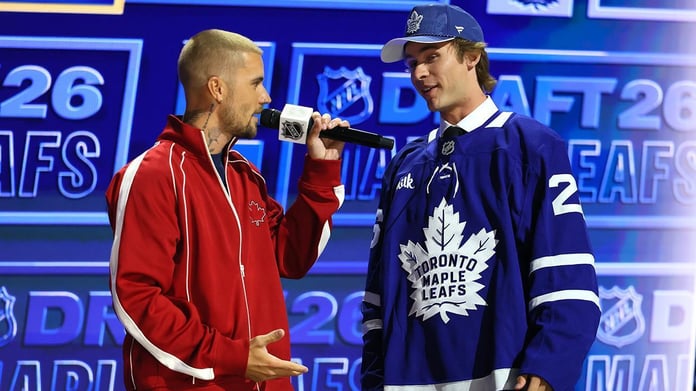 Gavin McKenna holds up a Toronto Maple Leafs jersey after being selected first overall at the 2026 NHL Draft at KeyBank Center in Buffalo Here's what I had prepared for the featured image metadata: | Field | Value | |---|---| | **Title** | Gavin McKenna Selected First Overall by Toronto Maple Leafs at 2026 NHL Draft | | **Alt Text** | Gavin McKenna holds up a Toronto Maple Leafs jersey after being selected first overall at the 2026 NHL Draft at KeyBank Center in Buffalo | | **Caption** | Gavin McKenna after being selected first overall by the Toronto Maple Leafs at the 2026 NHL Draft in Buffalo. [Image Source: Getty Images] | | **Filename** | `gavin-mckenna-maple-leafs-nhl-draft-2026.jpg` | | **Role** | `featured` | Once the MCP server reconnects, I can upload it if you provide the image source URL, or you can upload manually via the Classic Editor link and apply this metadata.