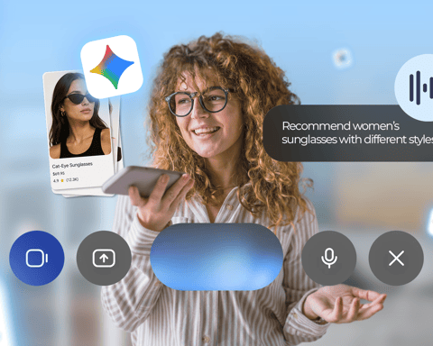 Google Gemini voice assistant on Android with floating voice controls