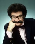 Gene Shalit NBC Today Show film critic with signature mustache bow tie and oversized glasses