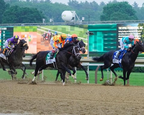 Golden Tempo wins 2026 Belmont Stakes at Saratoga Race Course