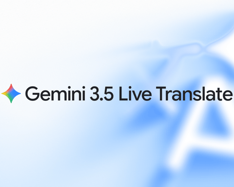 Gemini 3.5 Live Translate branding showing real-time speech-to-speech translation across 70 languages