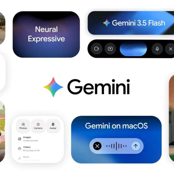Google Gemini I/O 2026 app update showcasing Daily Brief, Neural Expressive redesign and Spark AI agent