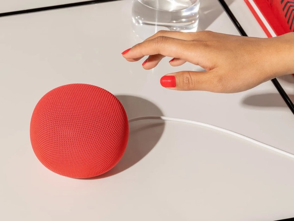 Google Home Speaker 2026 in Porcelain color with Gemini light ring at base