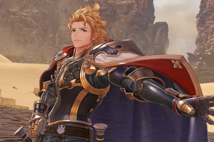 Granblue Fantasy Relink Endless Ragnarok demo featuring Gallanza, Maglielle, Fediel and Fraux in combat