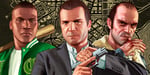 GTA V key art showing Michael Trevor and Franklin for GTA Plus subscription announcement June 2026