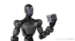A Xiaomo humanoid robot working on an electric-vehicle battery assembly line