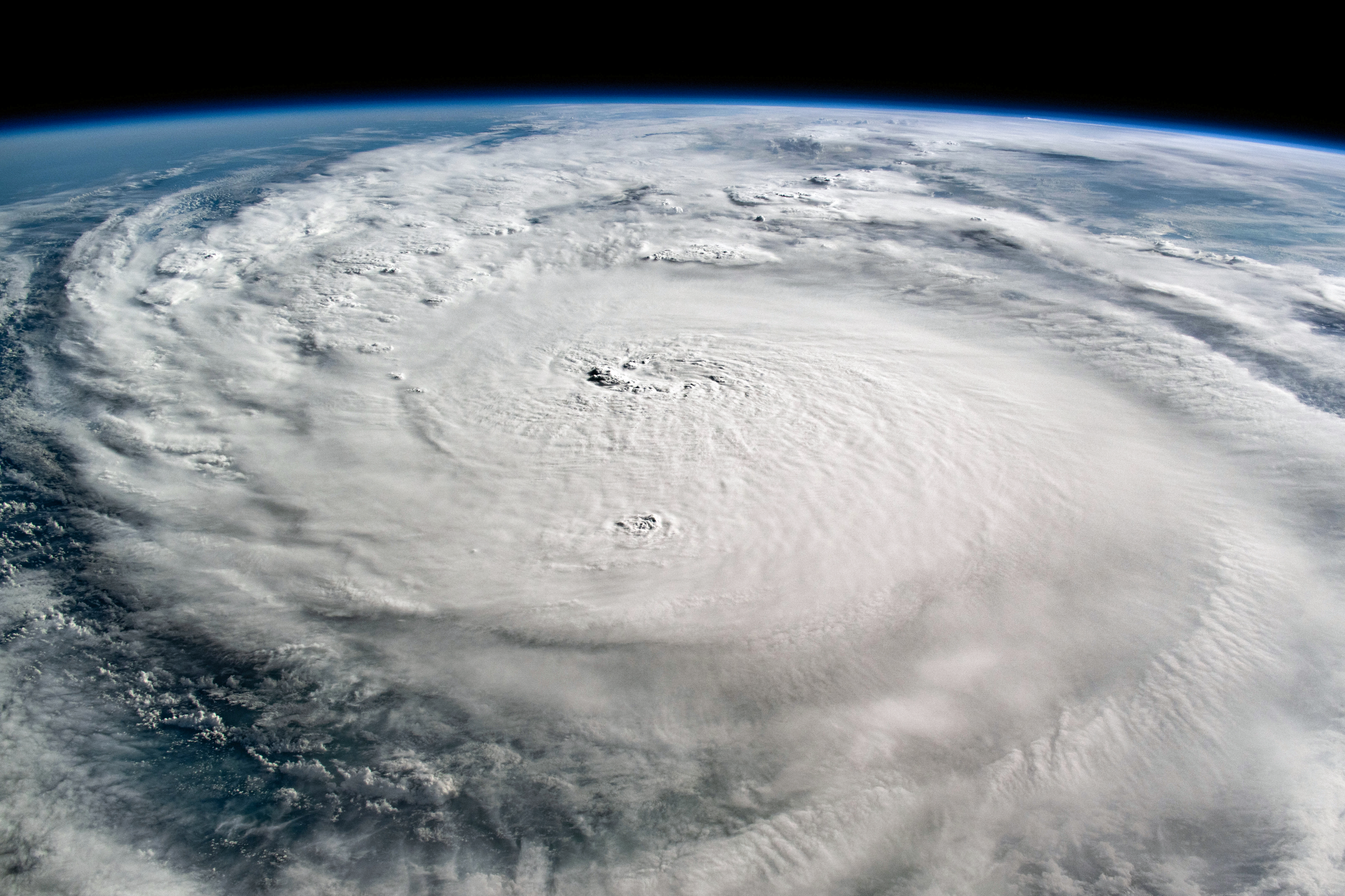 Astronaut photograph from the ISS of Hurricane Milton Category 4 over the Gulf of Mexico October 8 2024