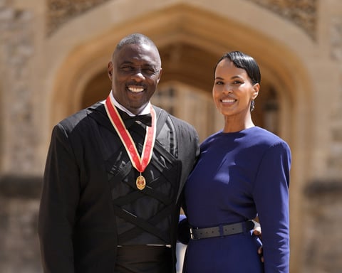 Idris Elba receives knighthood from King Charles at Windsor Castle June 2026
