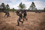 Indian Army soldiers of the 99th Mountain Brigade's Gurkha Rifles during a joint training exercise, as India advances its theatre commands plan