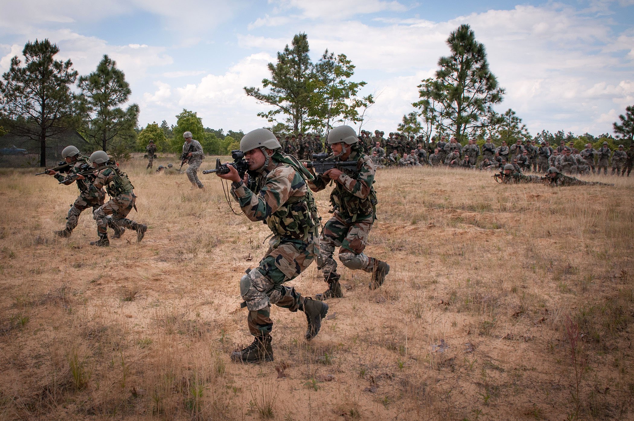 Indian Army soldiers of the 99th Mountain Brigade's Gurkha Rifles during a joint training exercise, as India advances its theatre commands plan