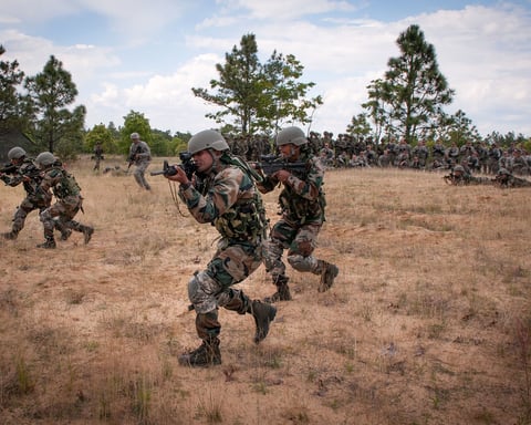 Indian Army soldiers of the 99th Mountain Brigade's Gurkha Rifles during a joint training exercise, as India advances its theatre commands plan
