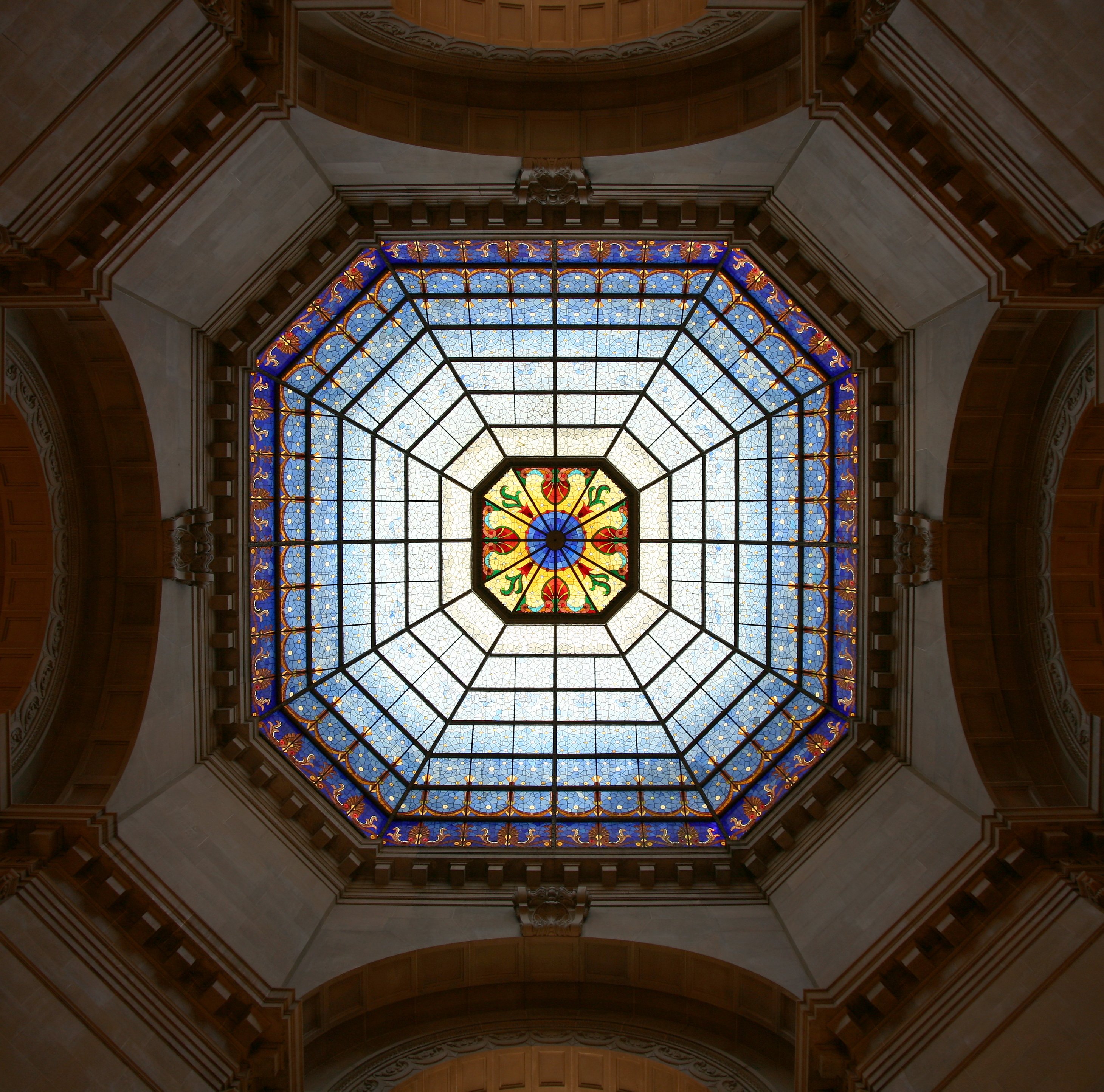 Dome of the Indiana State Capitol building in Indianapolis