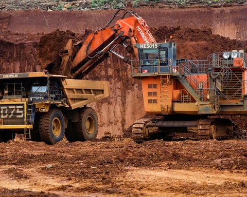 An industrial nickel processing facility in Indonesia