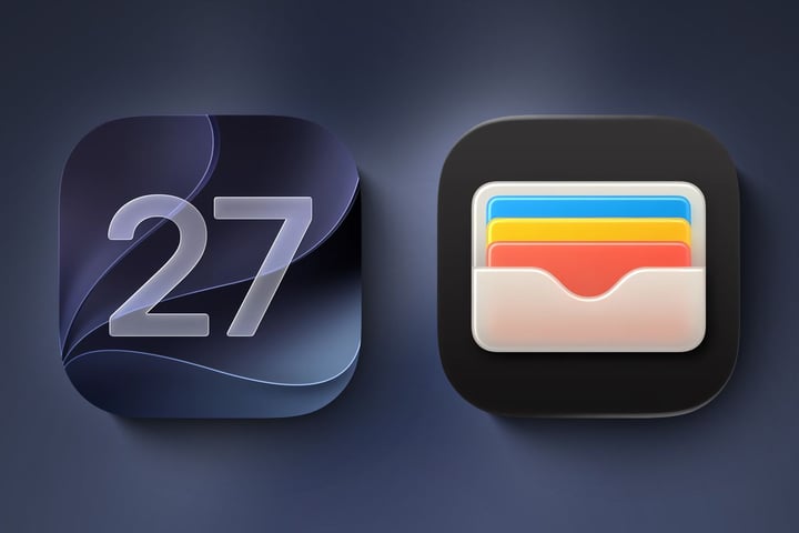Apple Wallet Insights feature in iOS 27 Beta 2 showing spending analysis and account balances on iPhone