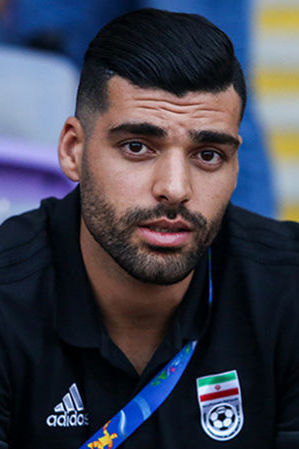 Iran forward Mehdi Taremi in national colors