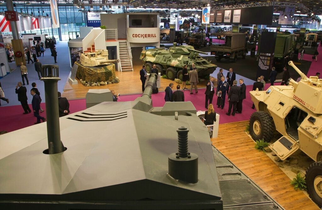 Israel defense exhibition Eurosatory Paris France ban 2026 Israeli pavilion