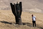 Israeli air defense missile trails over central Israel during Iranian ballistic missile attack June 8 2026