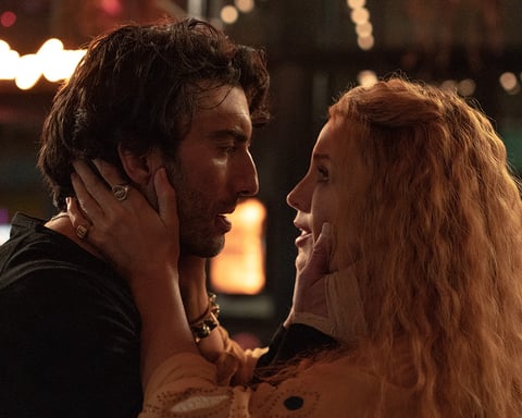 Blake Lively and Justin Baldoni in a publicity still from the 2024 Sony Pictures film It Ends With Us