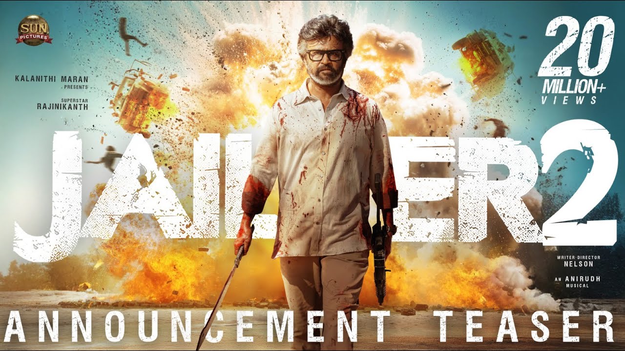 Jailer 2 announcement teaser featuring Rajinikanth from Sun Pictures