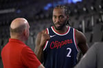 Kawhi Leonard of the Los Angeles Clippers amid the NBA's Aspiration salary-cap investigation