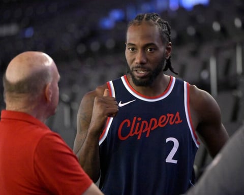 Kawhi Leonard of the Los Angeles Clippers amid the NBA's Aspiration salary-cap investigation