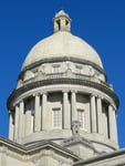 Kentucky State Capitol building in Frankfort where CFTC filed federal lawsuit against the state over Kalshi and Polymarket gambling regulation
