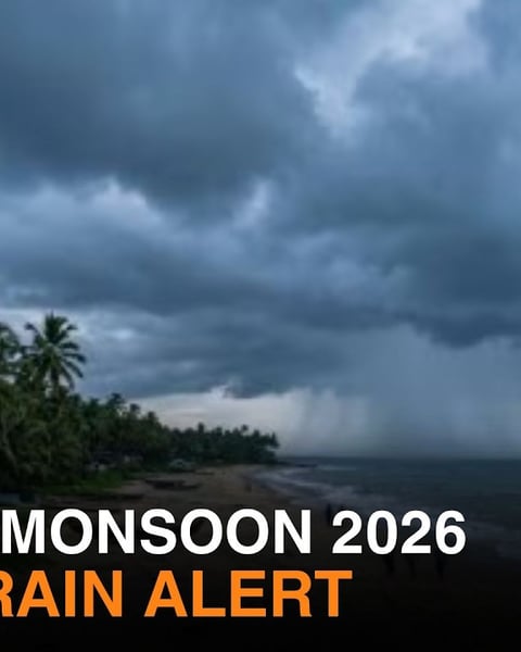 Heavy monsoon rain lashing Kerala as IMD issues flood and fishermen alerts across the state