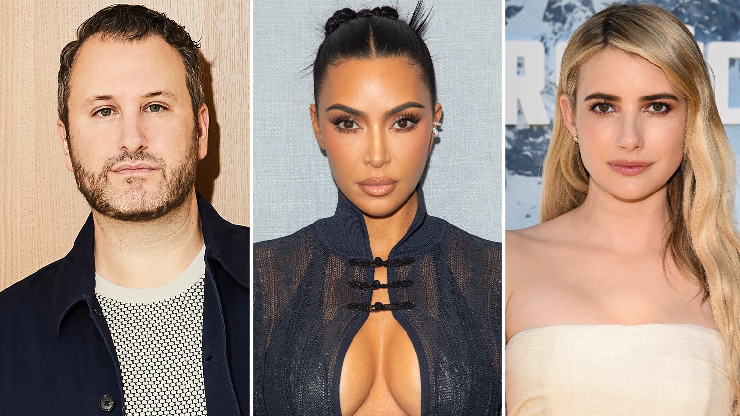 Kim Kardashian and Emma Roberts, co-executive producers of Netflix Calabasas