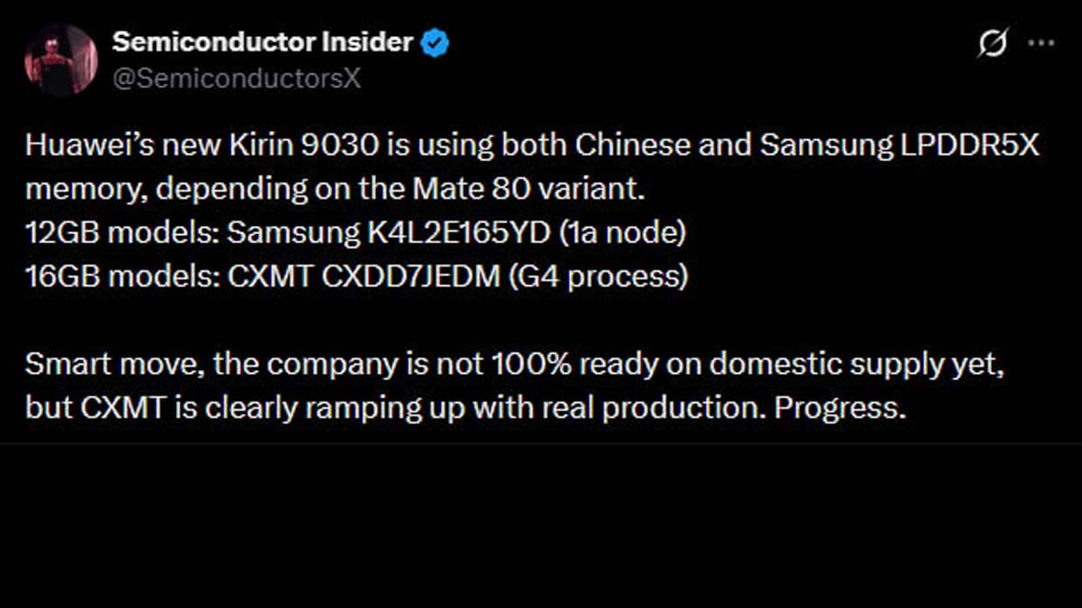 HiSilicon Kirin 9030 die annotation showing SMIC N+3 process details from SemiAnalysis STEEL lab teardown